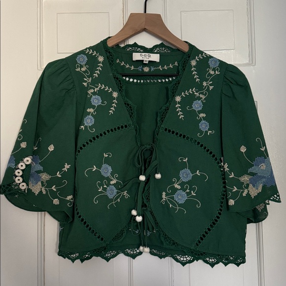 NWOT SEA New York Vesna Embroidered Top - Picture 5 of 7
